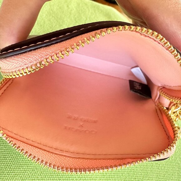 COACH X OBSERVED BY US ZIP CARD CASE:NWT LIGHT PINK/LIGHT KHAKI CU403 - Picture 11 of 12